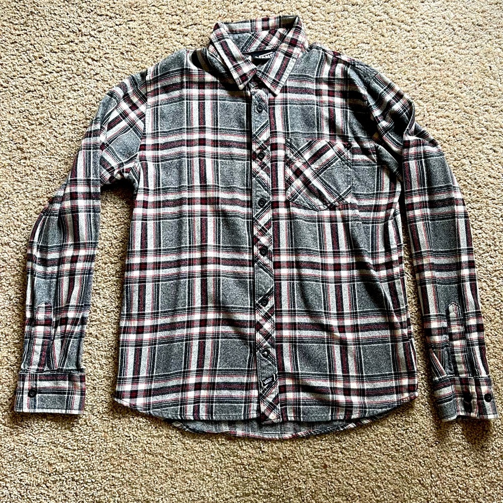 Vans, long sleeve flannel size medium